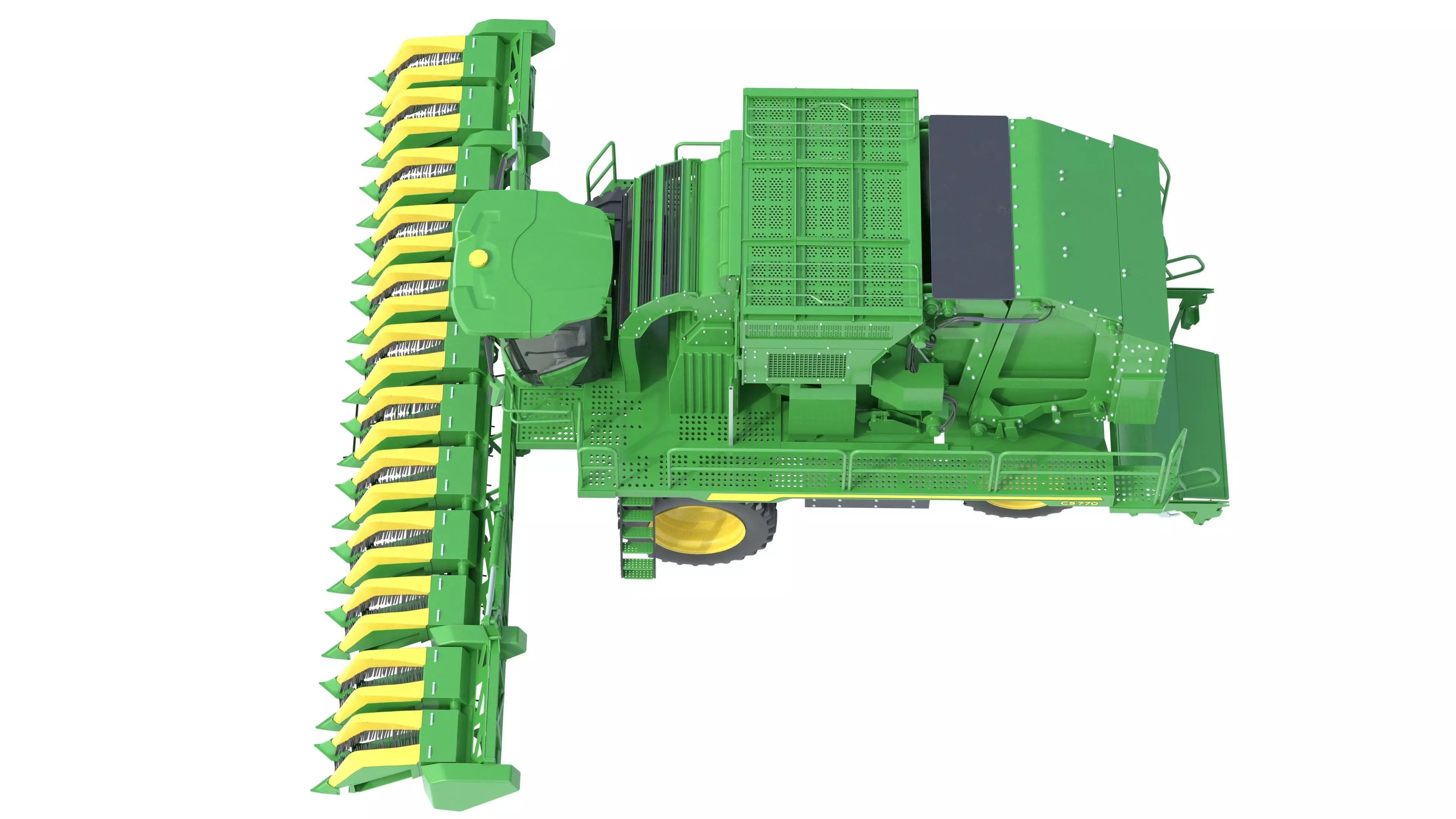 John Deere CS770 Cotton Stripper Low-poly 3D model_24