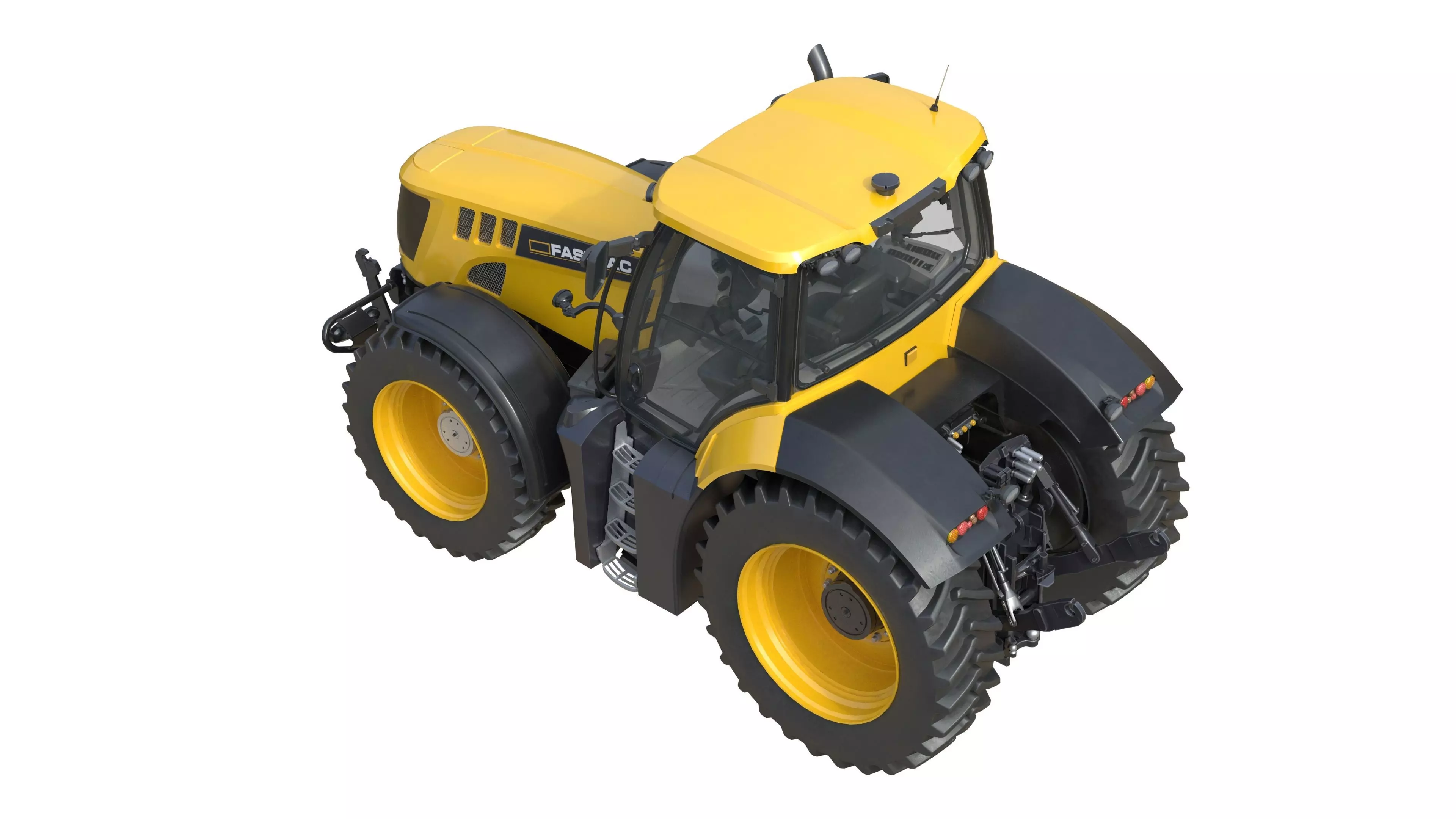 JCB Fastrac Tractor 8000 Low-poly 3D model_20
