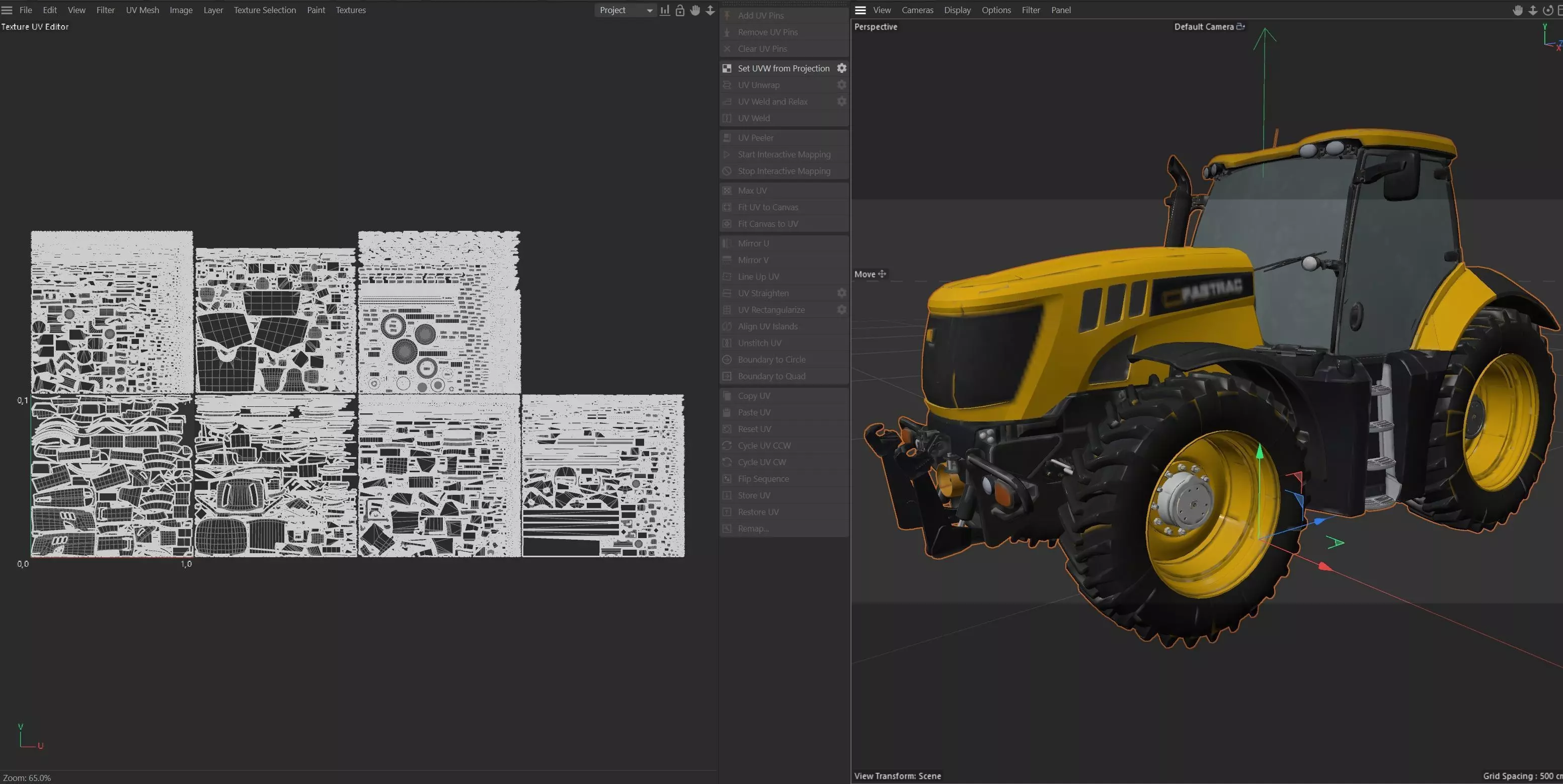 JCB Fastrac Tractor 8000 Low-poly 3D model_30