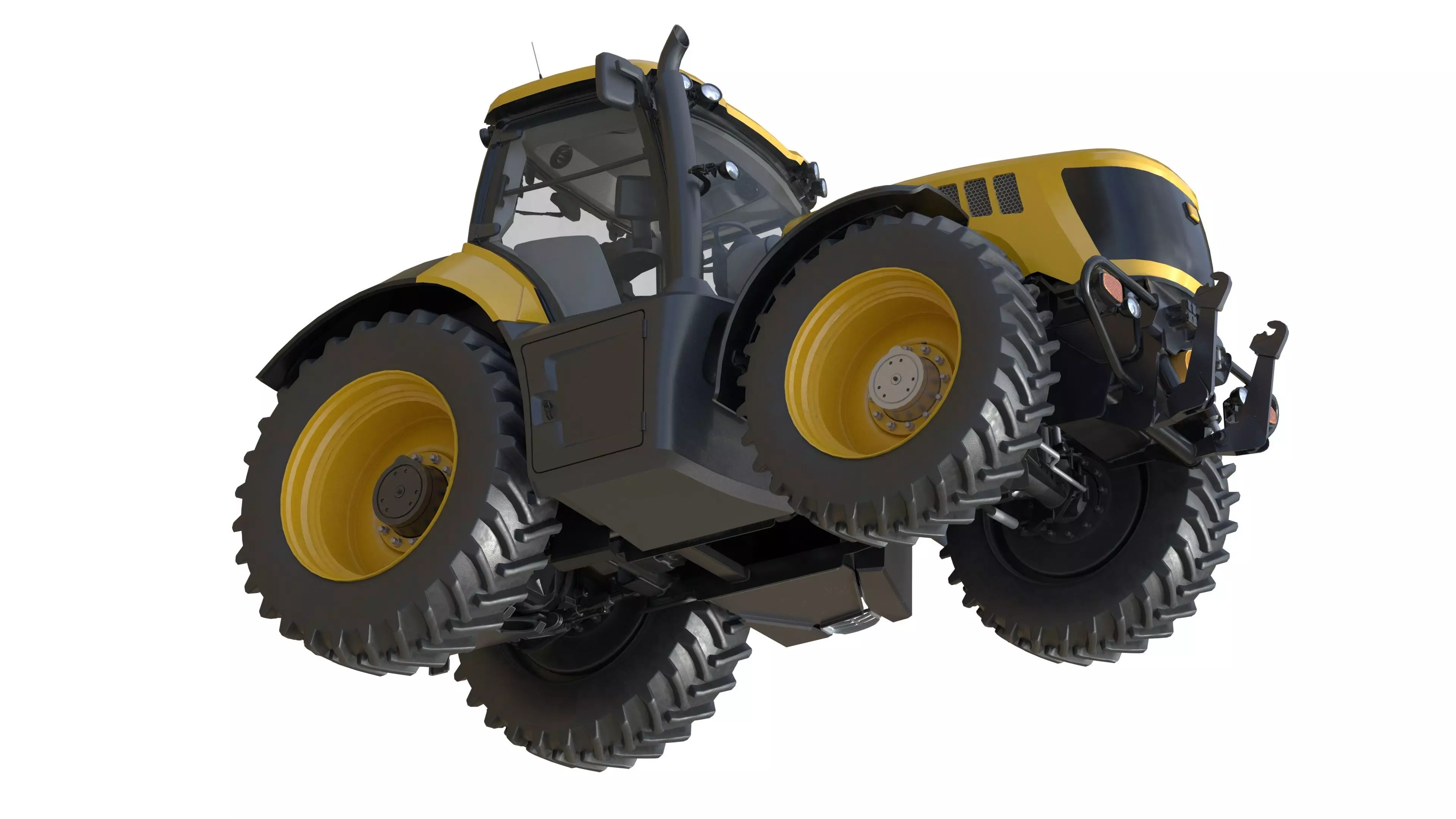 JCB Fastrac Tractor 8000 Low-poly 3D model_19