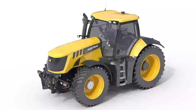 JCB Fastrac Tractor 8000 Low-poly 3D model