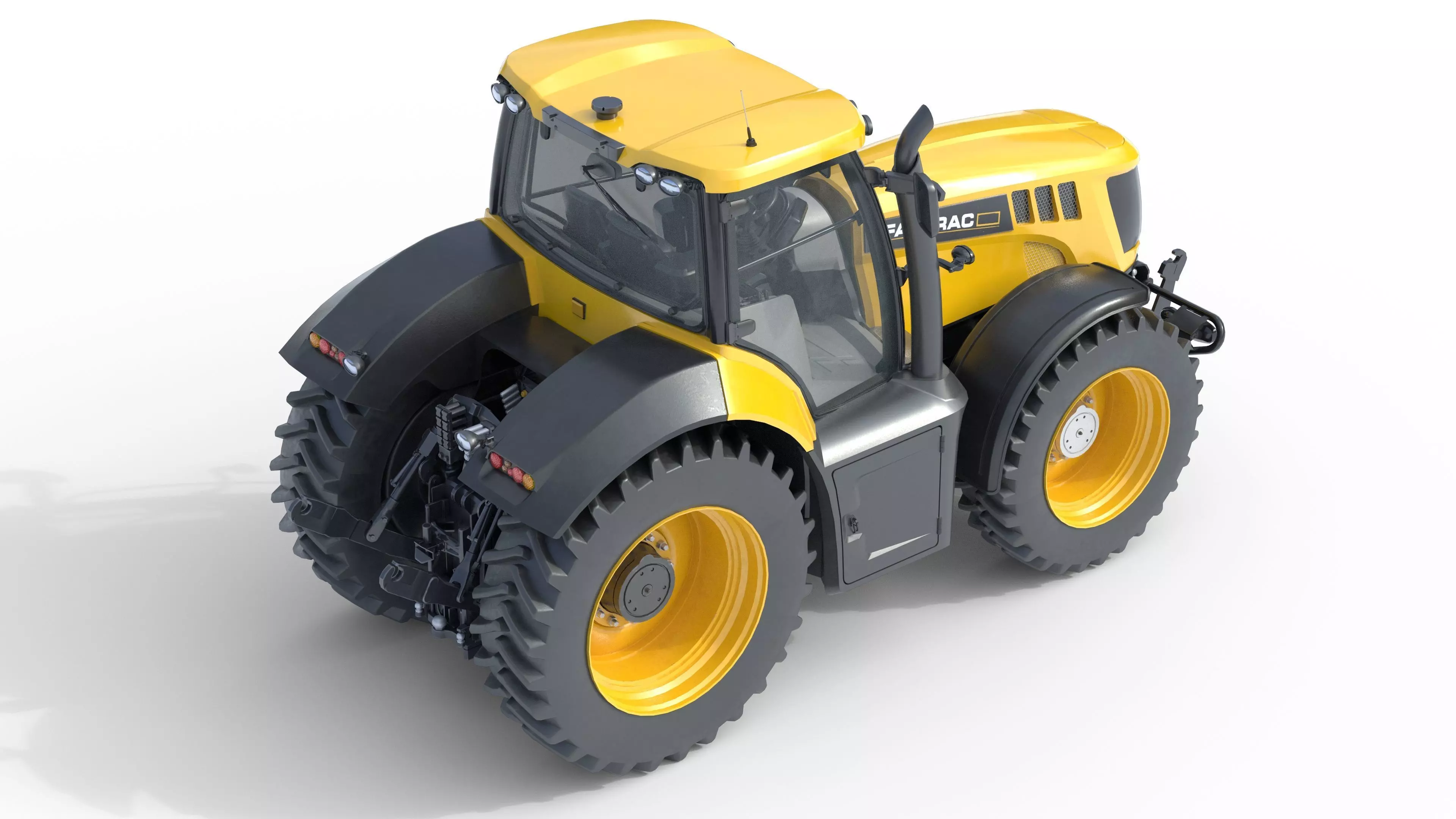 JCB Fastrac Tractor 8000 Low-poly 3D model_1