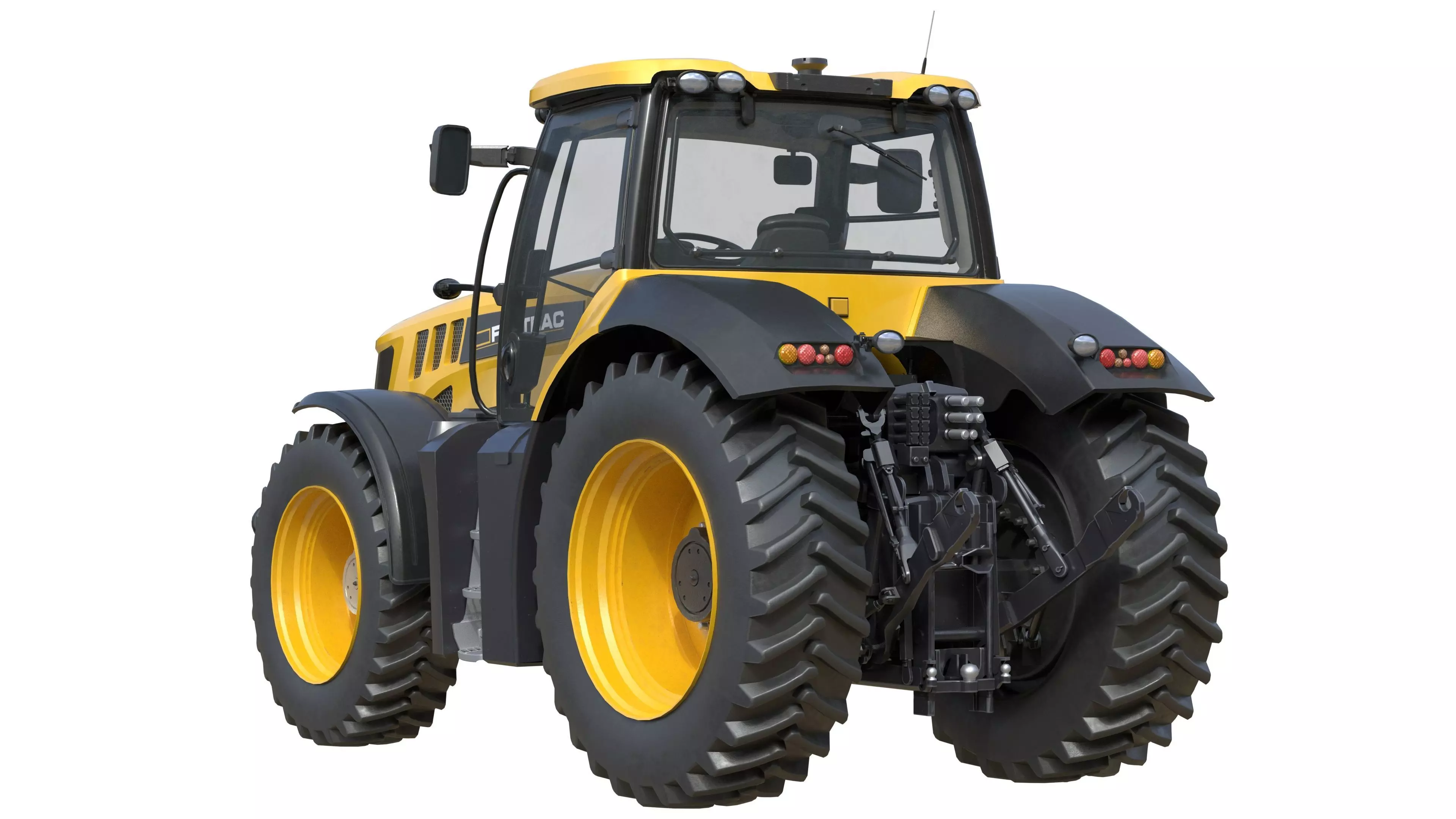 JCB Fastrac Tractor 8000 Low-poly 3D model_2