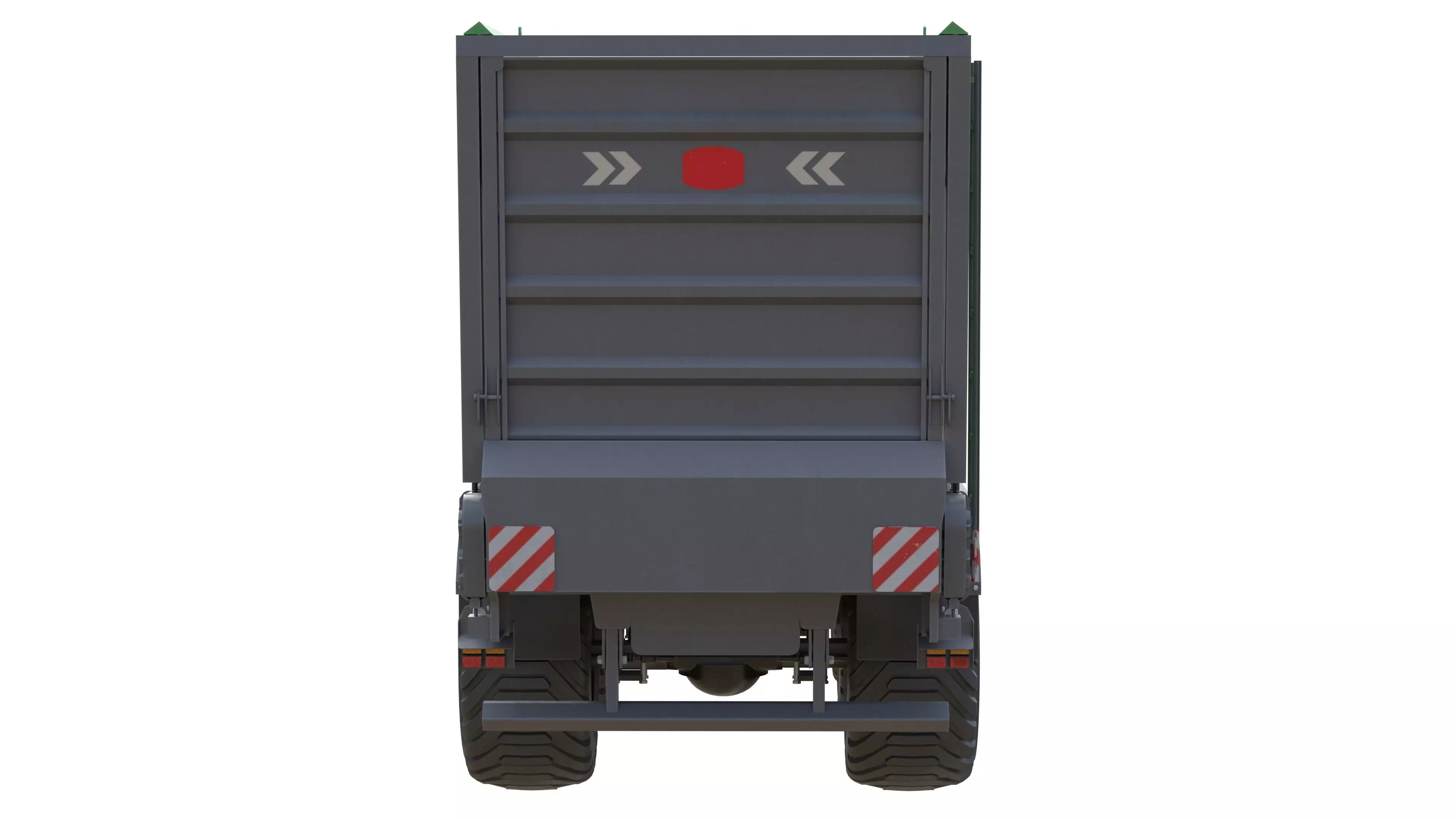 Have Dump trailer SUW 5000 Low-poly 3D model_15