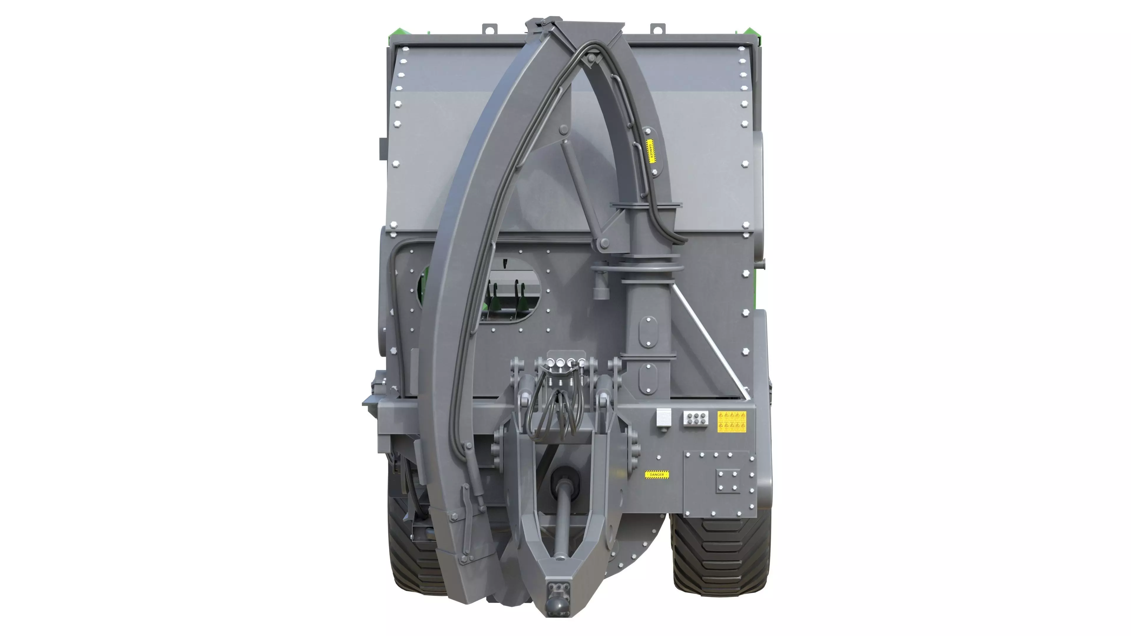 Have Dump trailer SUW 5000 Low-poly 3D model_20