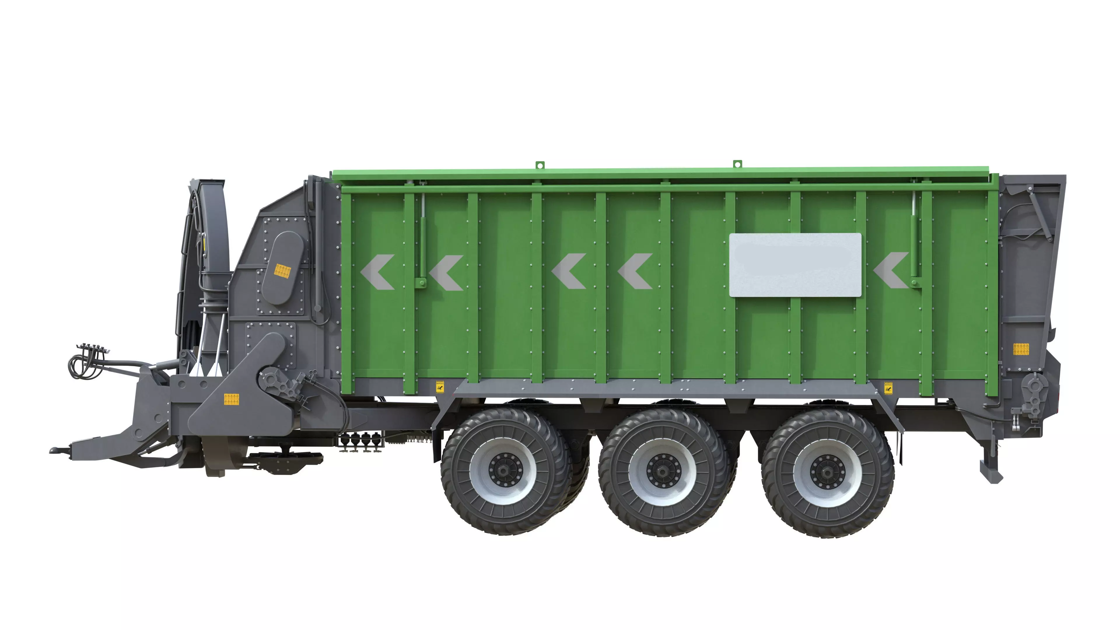 Have Dump trailer SUW 5000 Low-poly 3D model_16