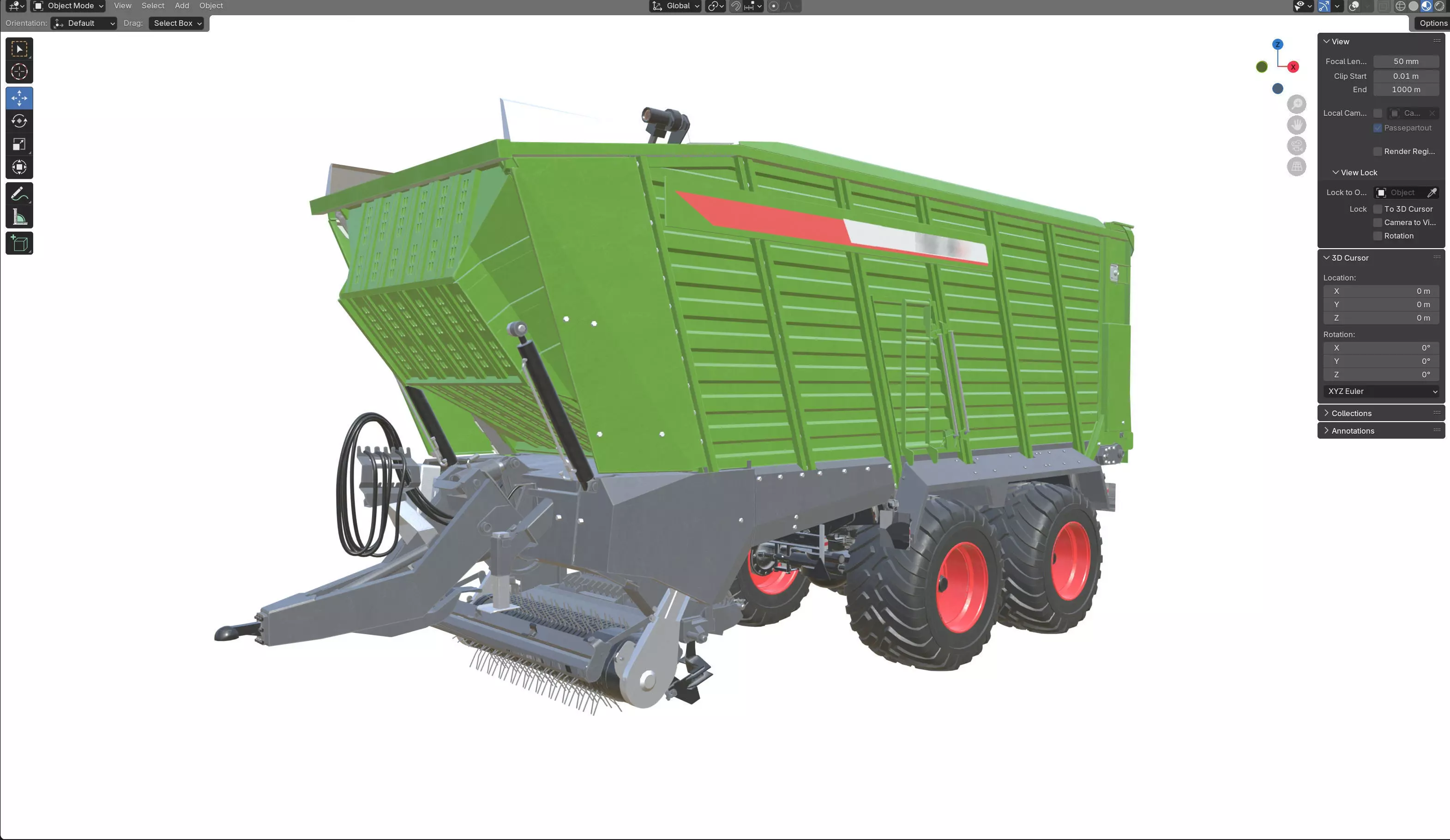 Fendt Tigo Trailer Low-poly 3D model_23