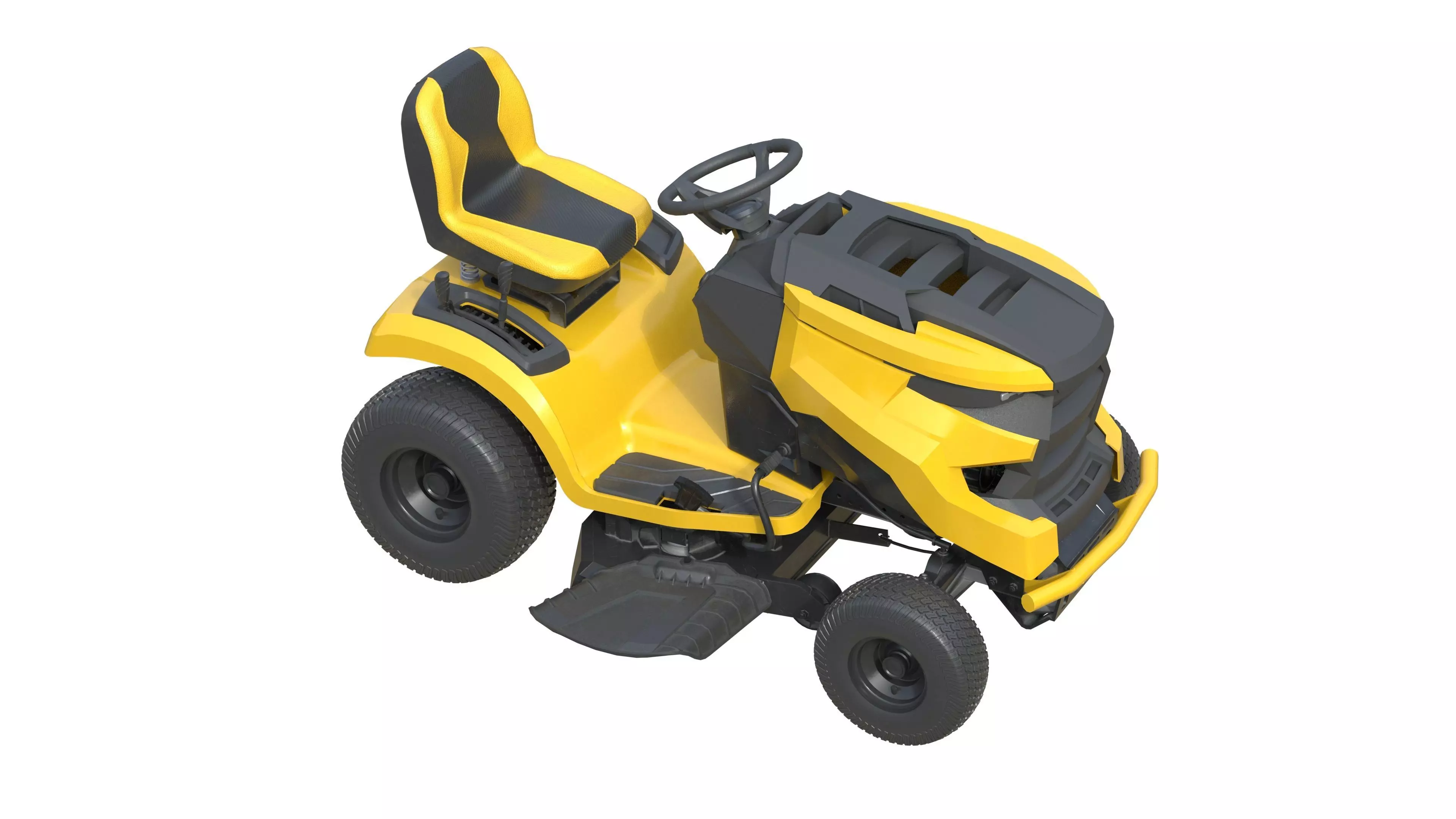 Cub Cadet Lawn Mowers LX42 Low-poly 3D model_10