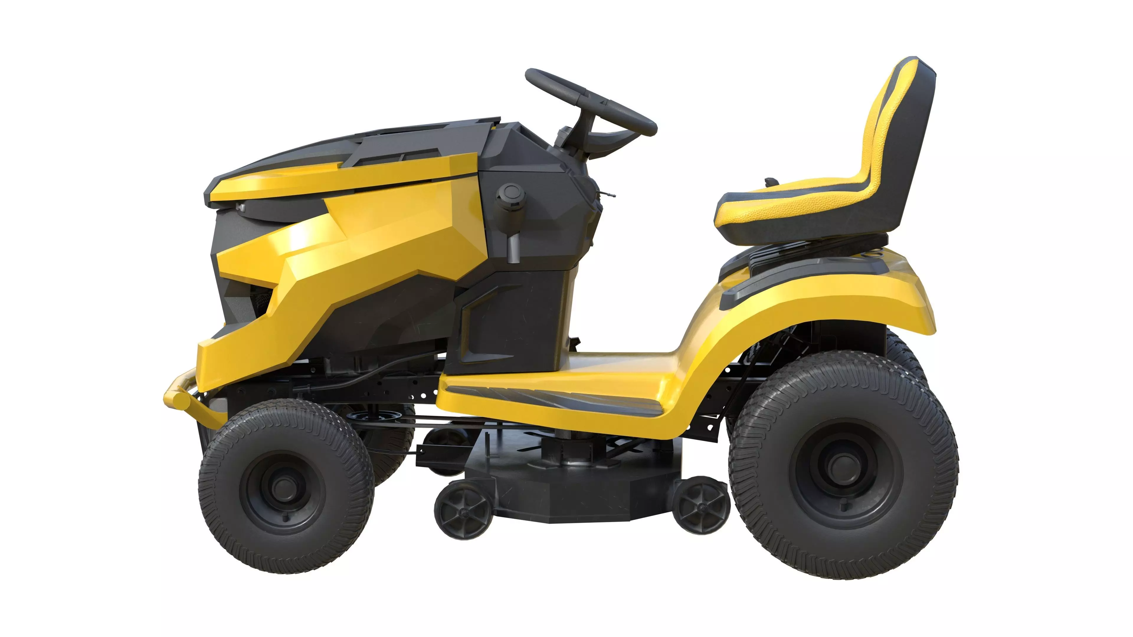 Cub Cadet Lawn Mowers LX42 Low-poly 3D model_16