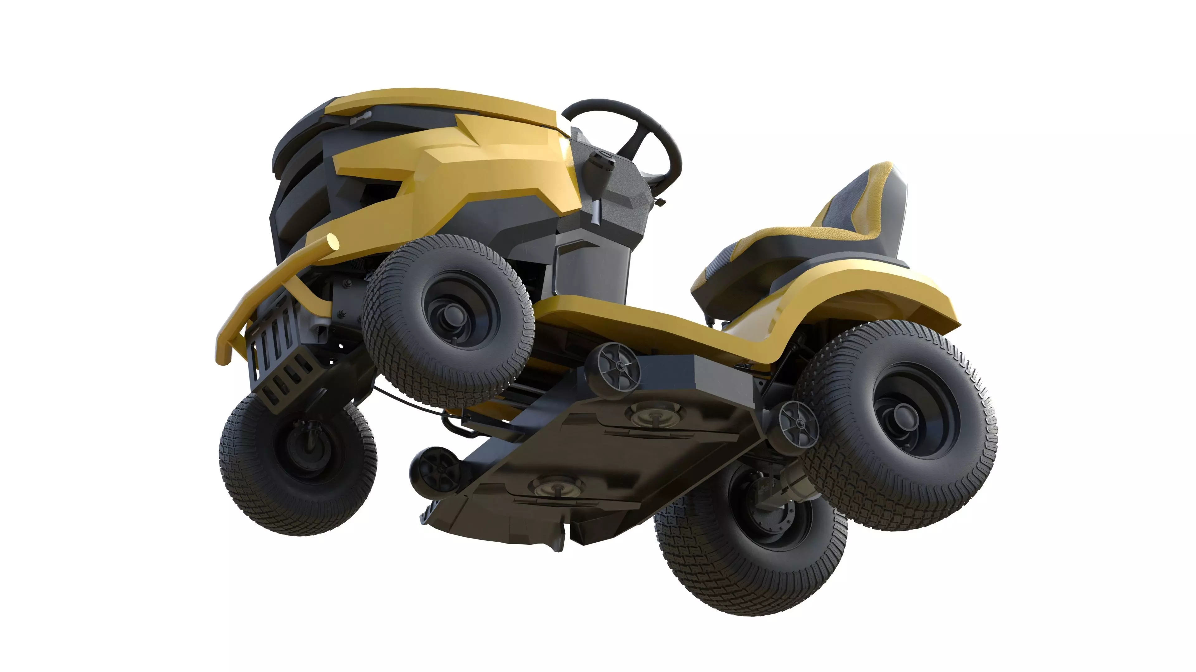 Cub Cadet Lawn Mowers LX42 Low-poly 3D model_17