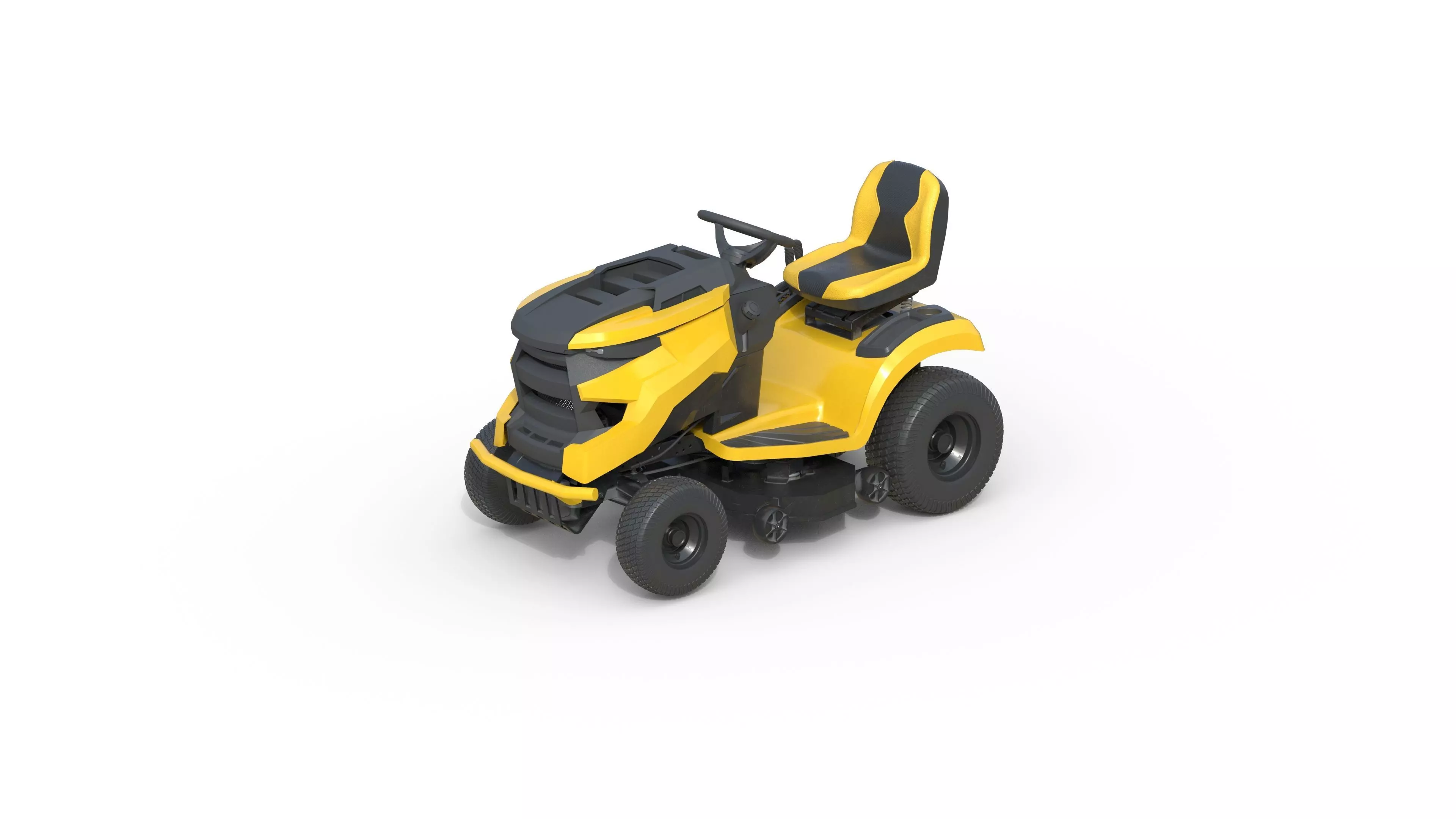 Cub Cadet Lawn Mowers LX42 Low-poly 3D model_7