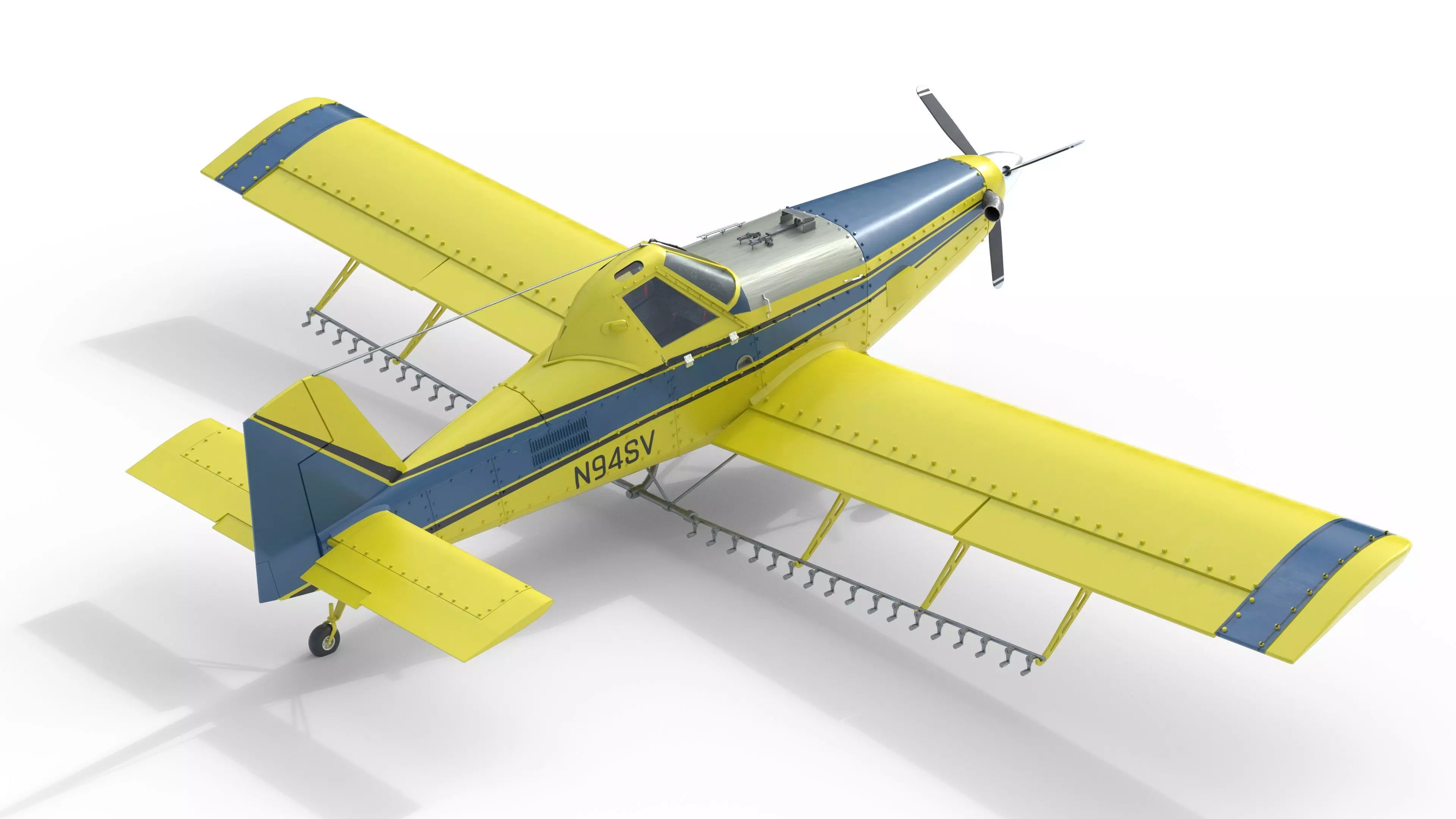 AT 502B Air Tractor Low-poly 3D model_1