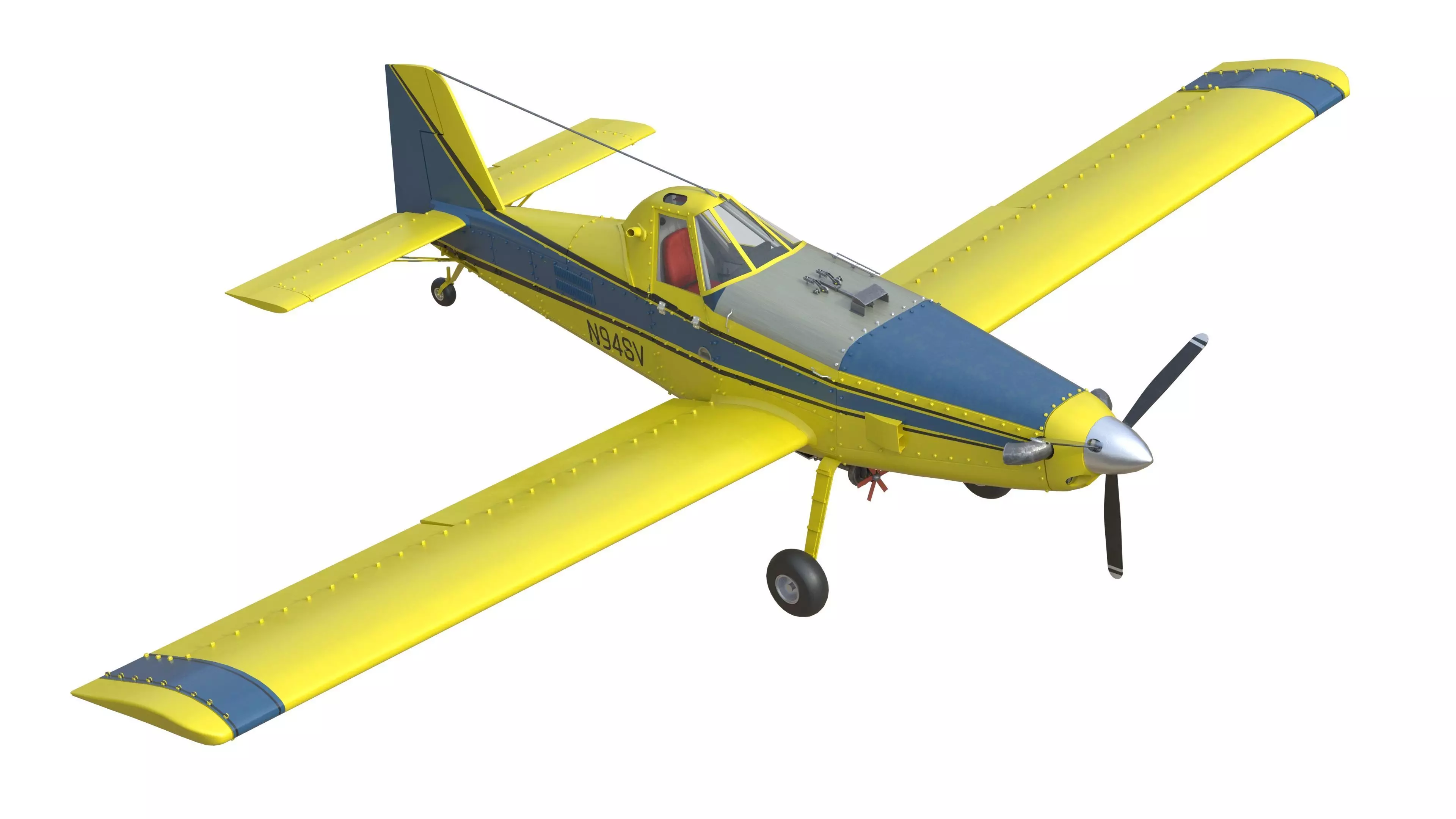 AT 502B Air Tractor Low-poly 3D model_20