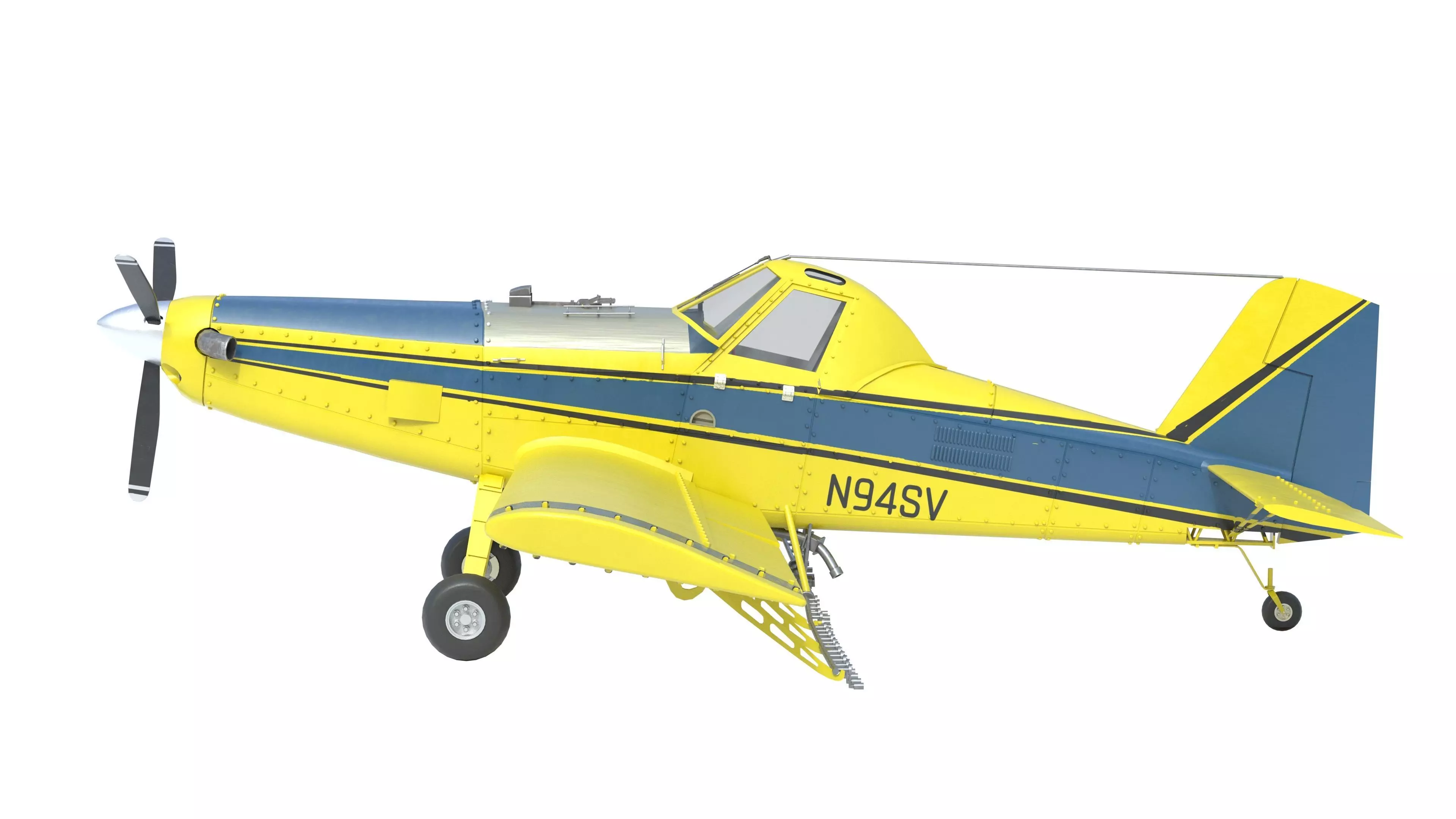 AT 502B Air Tractor Low-poly 3D model_24