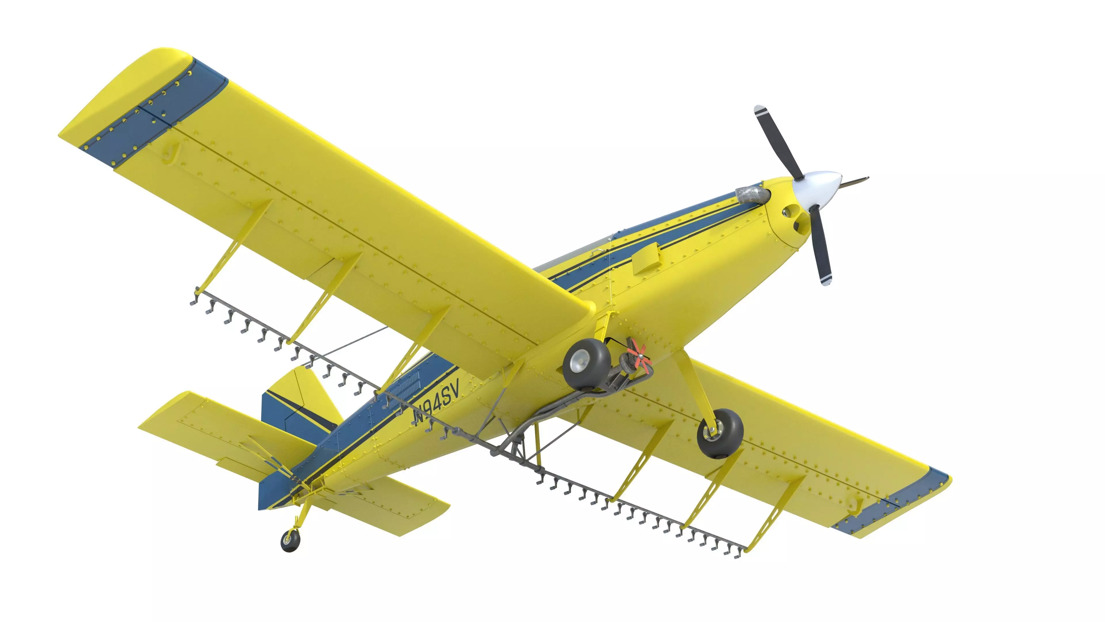 AT 502B Air Tractor Low-poly 3D model_13