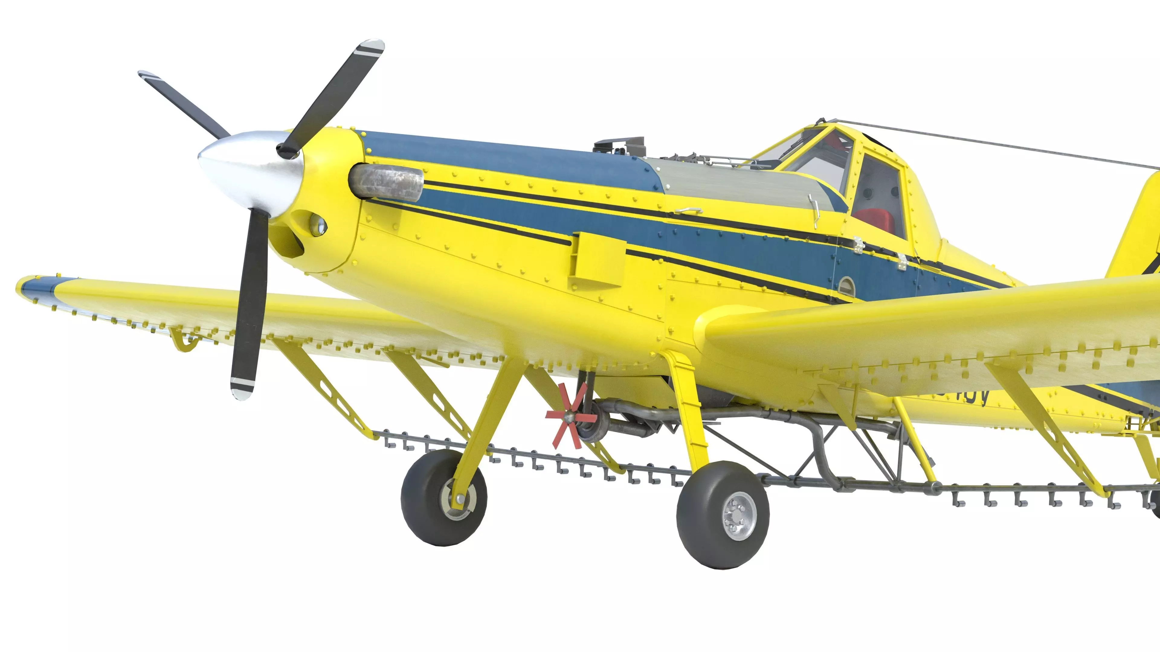 AT 502B Air Tractor Low-poly 3D model_26