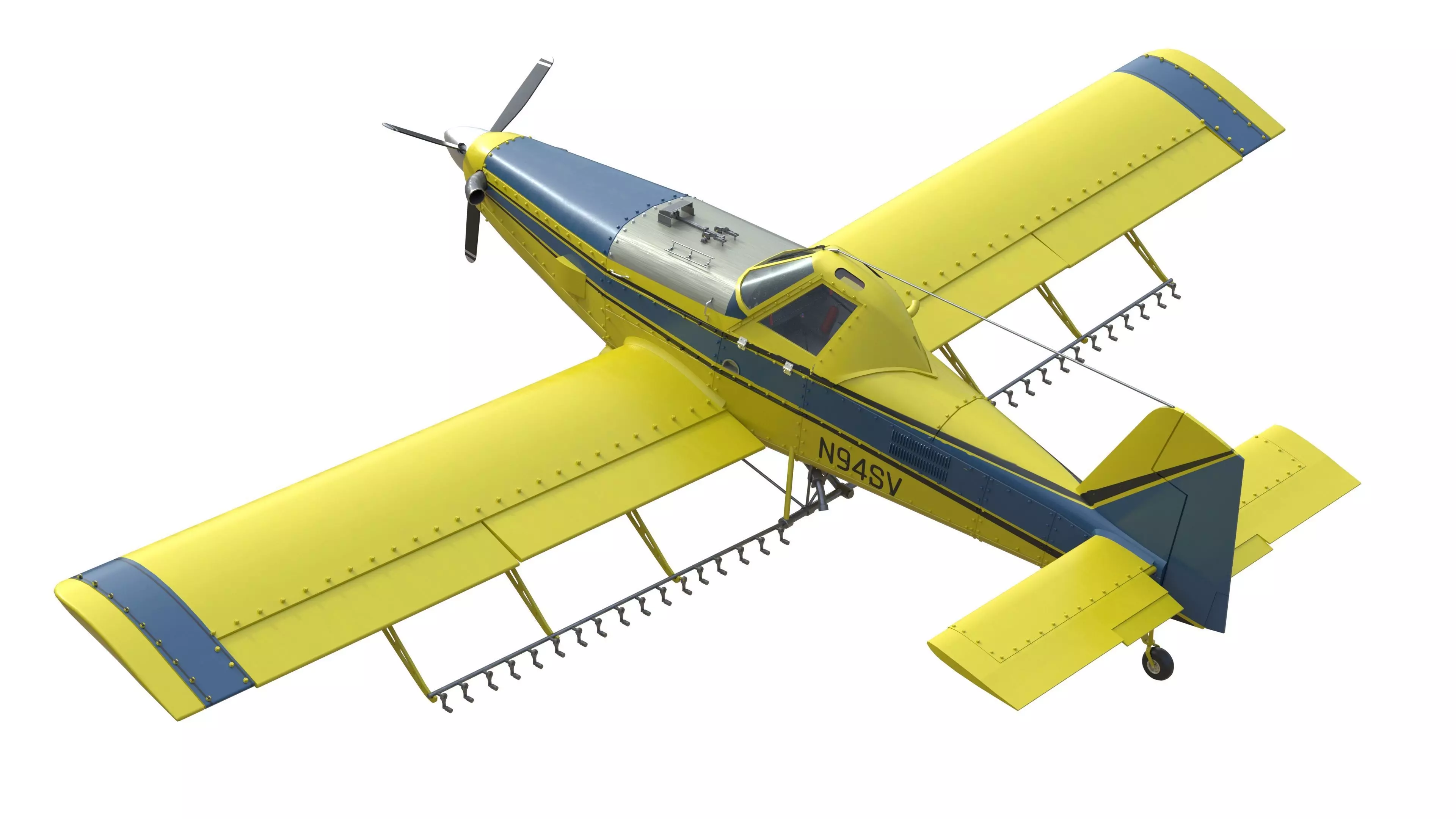AT 502B Air Tractor Low-poly 3D model_7