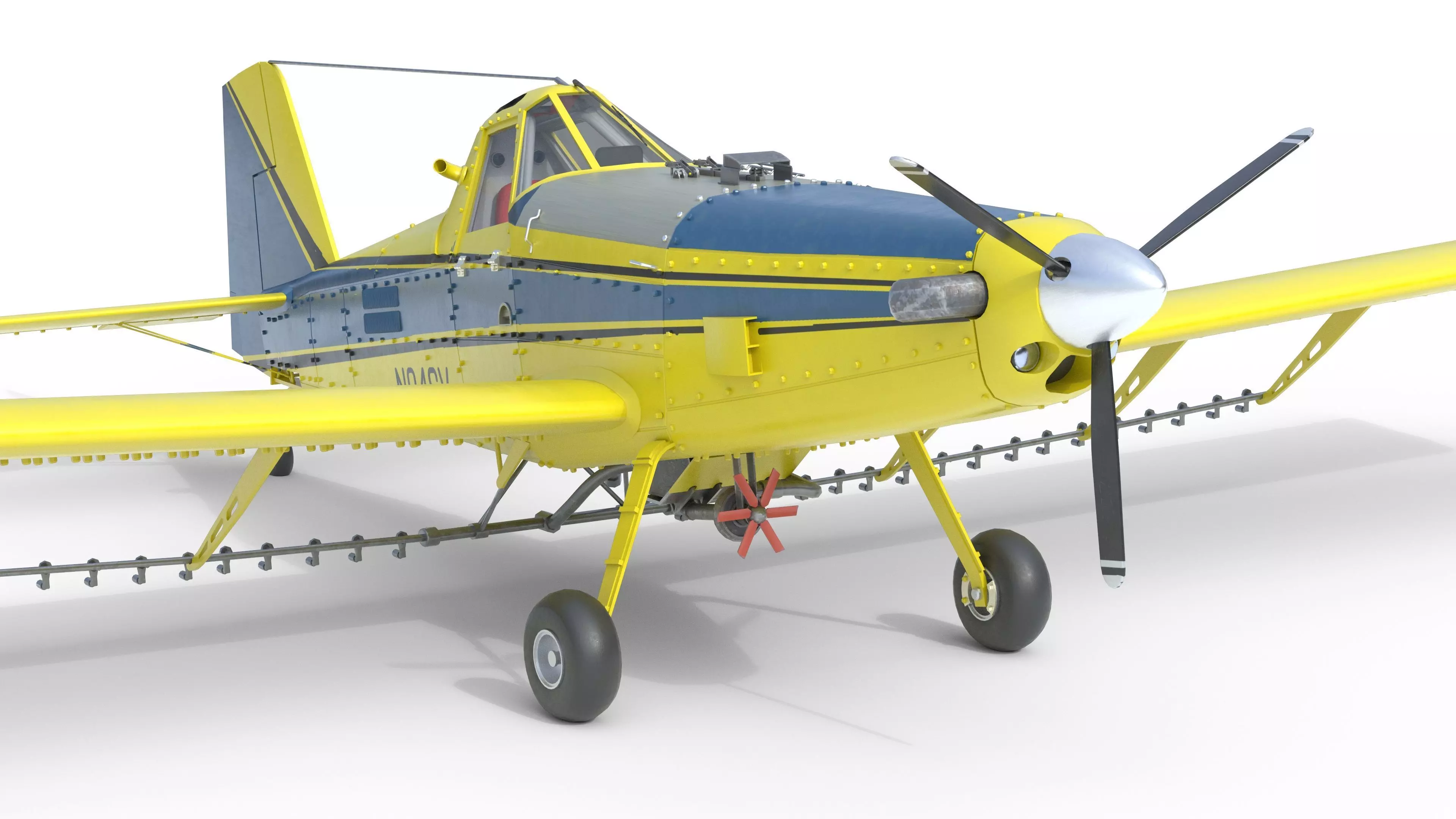AT 502B Air Tractor Low-poly 3D model_18