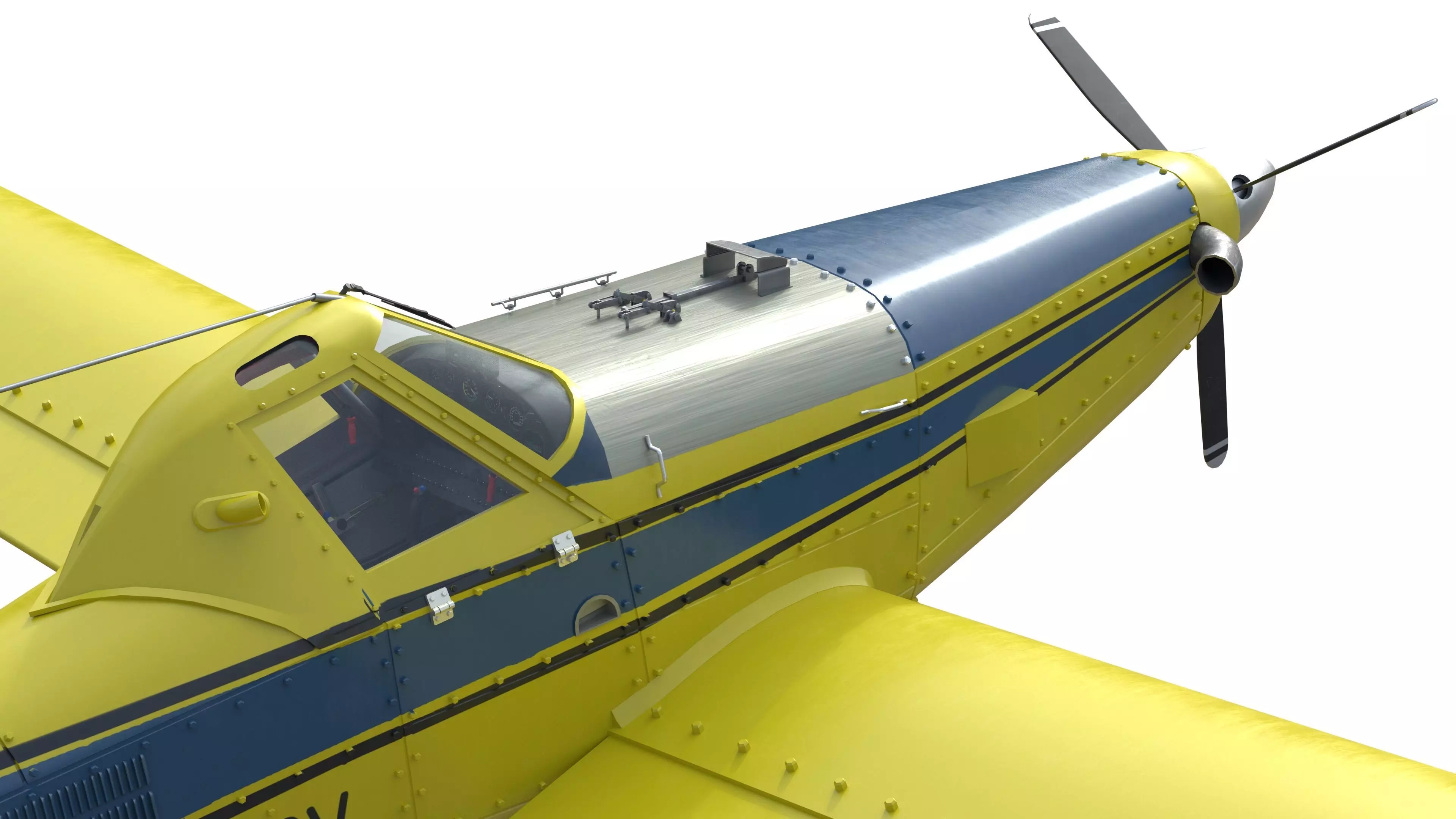 AT 502B Air Tractor Low-poly 3D model_17