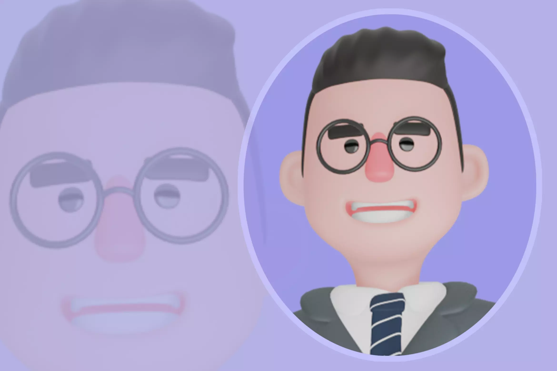 Stylized 3D Male Teacher Character - Cartoon Confident Pose 3D model_0