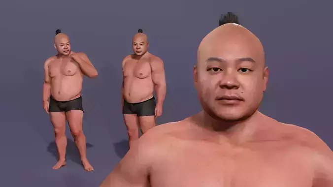 Realistic Muscular Man Changshu Arnold Chinese character