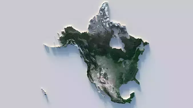 Usa Canada Mexico Terrain country 