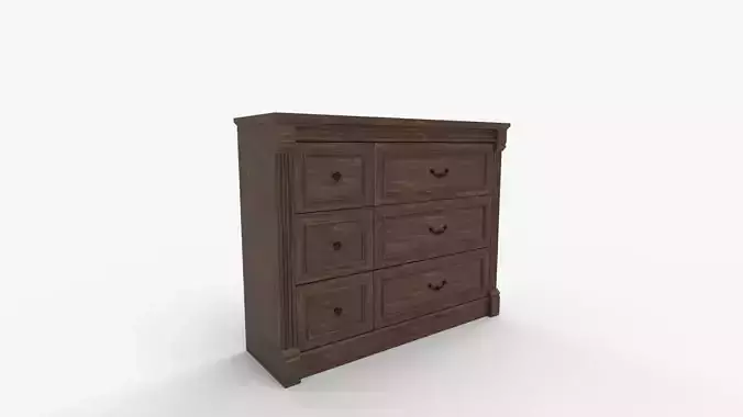6 Drawer Dresser and Chest brown