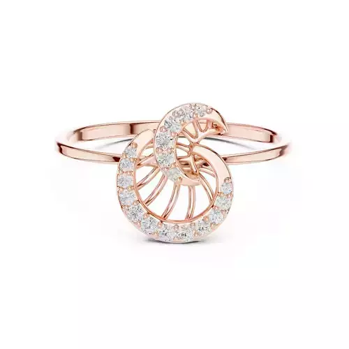 Round Diamond Moon Engagement Wedding Ring 3DM STL Video