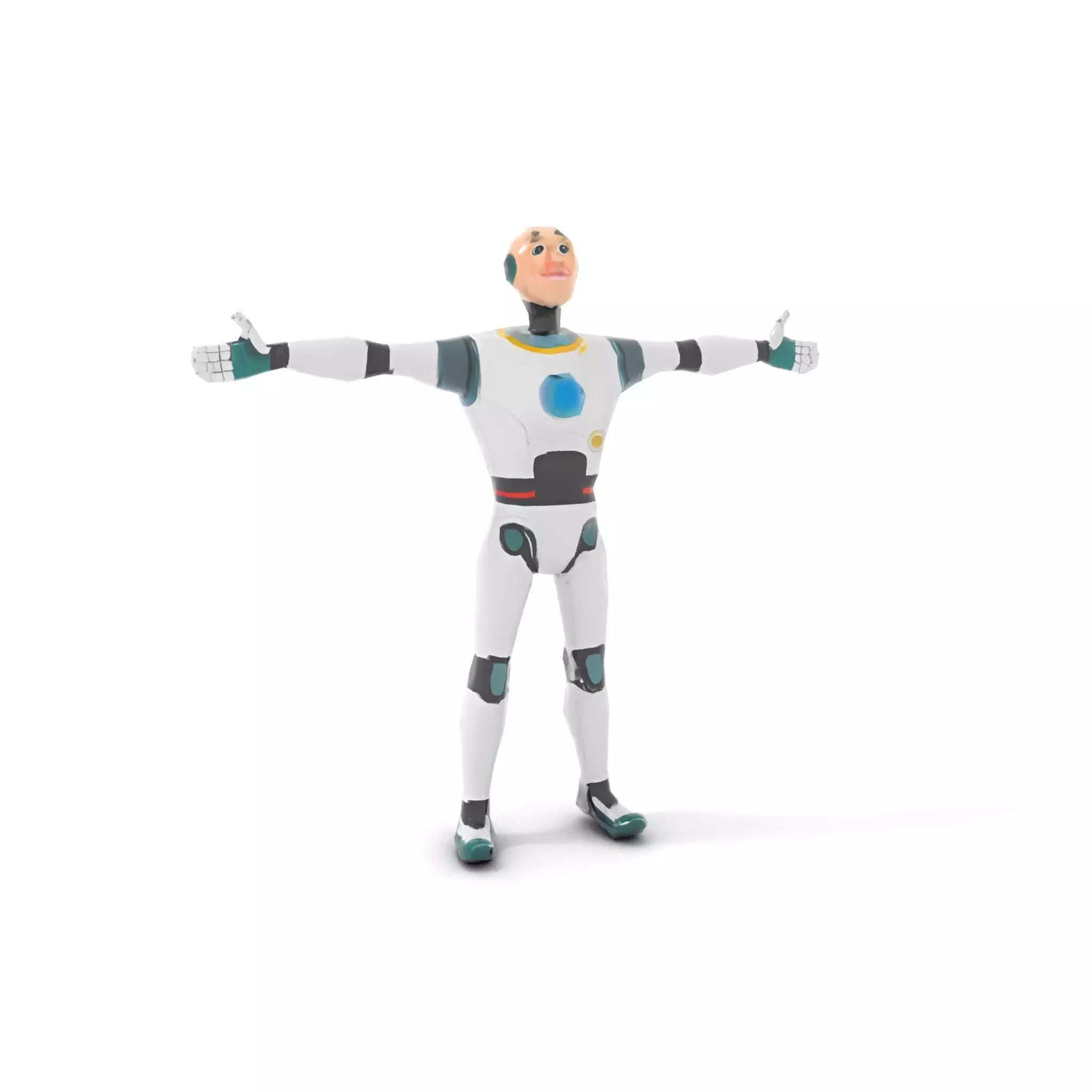 Friendly Robot Character model pack Low-poly 3D model_19