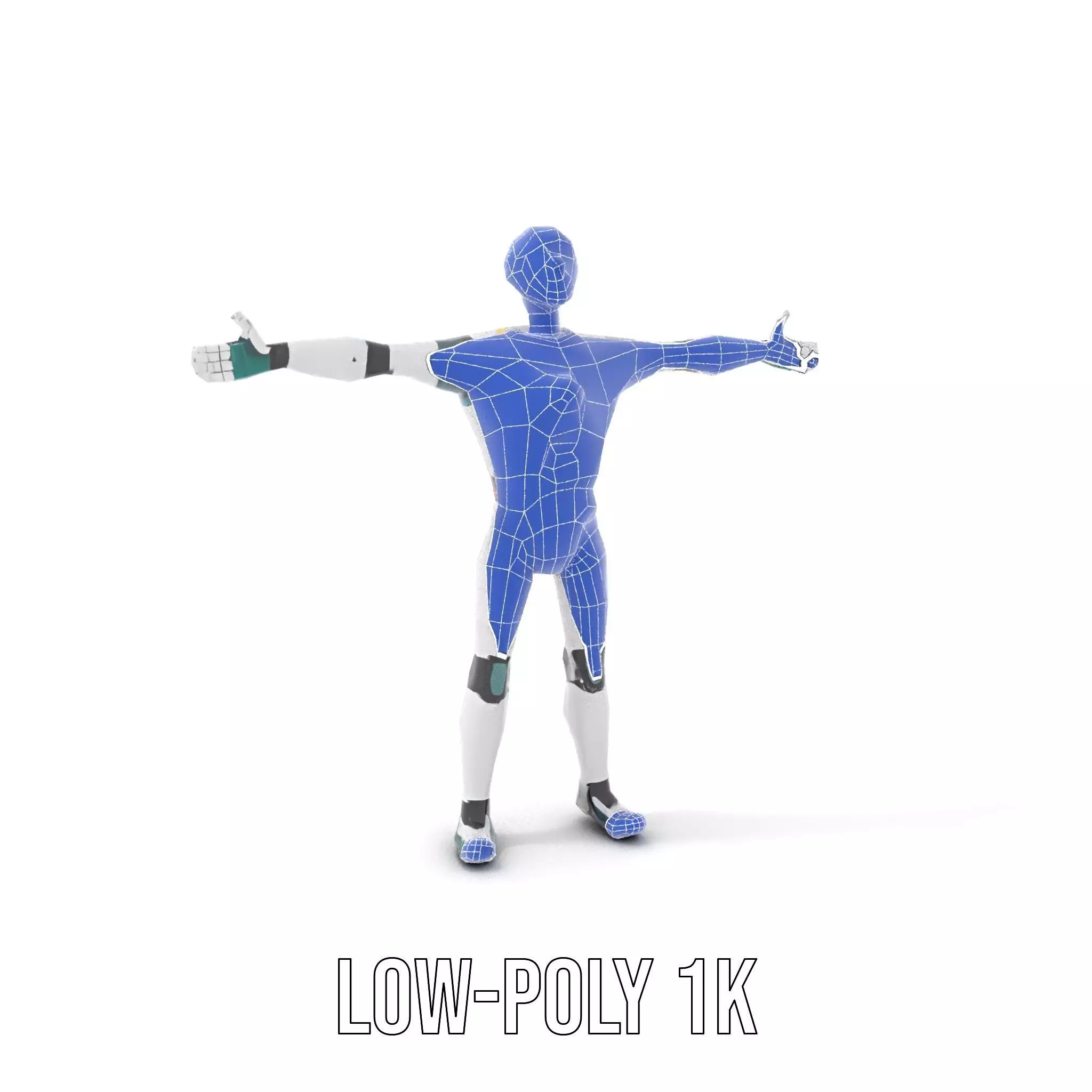 Friendly Robot Character model pack Low-poly 3D model_22
