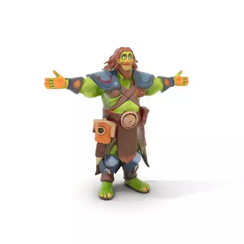 Fantasy Green Warrior model pack