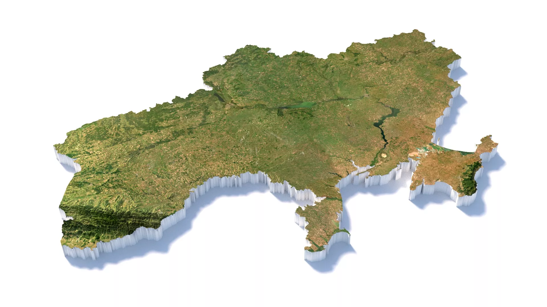 Ukraine Terrain country 3D model