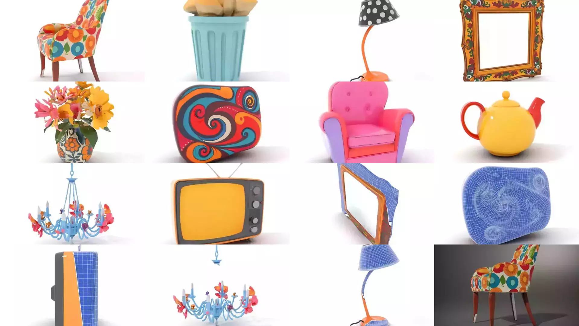 Cartoon Wonderland 3D Models Pack 3D Model Collection_46
