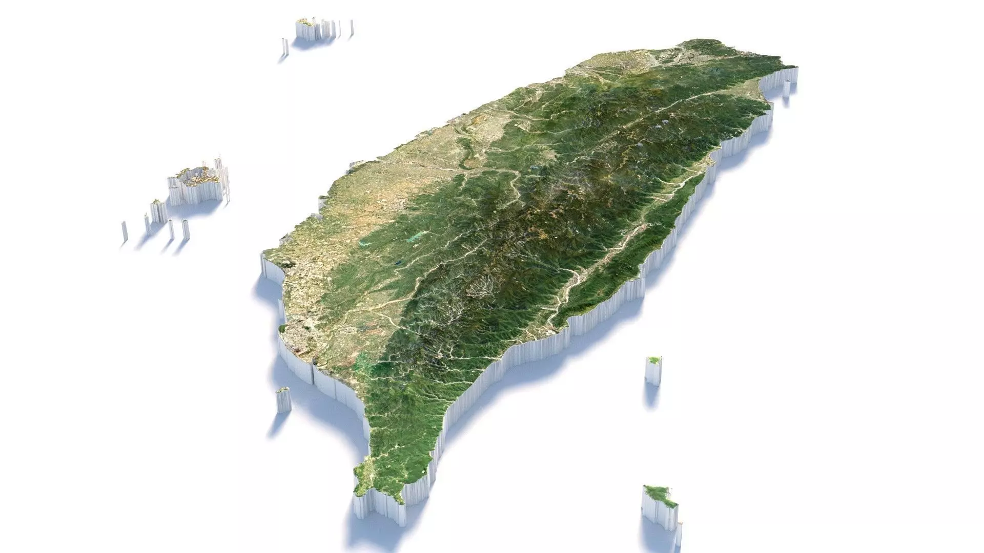 Taiwan Terrain Country 3D model