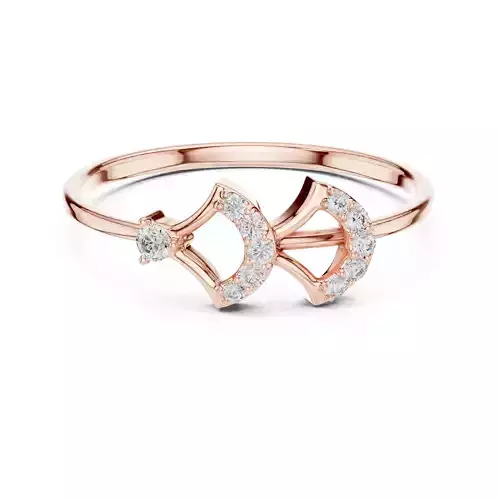 Round Cut Diamond Light Weight Engagement Ring 3DM STL Video