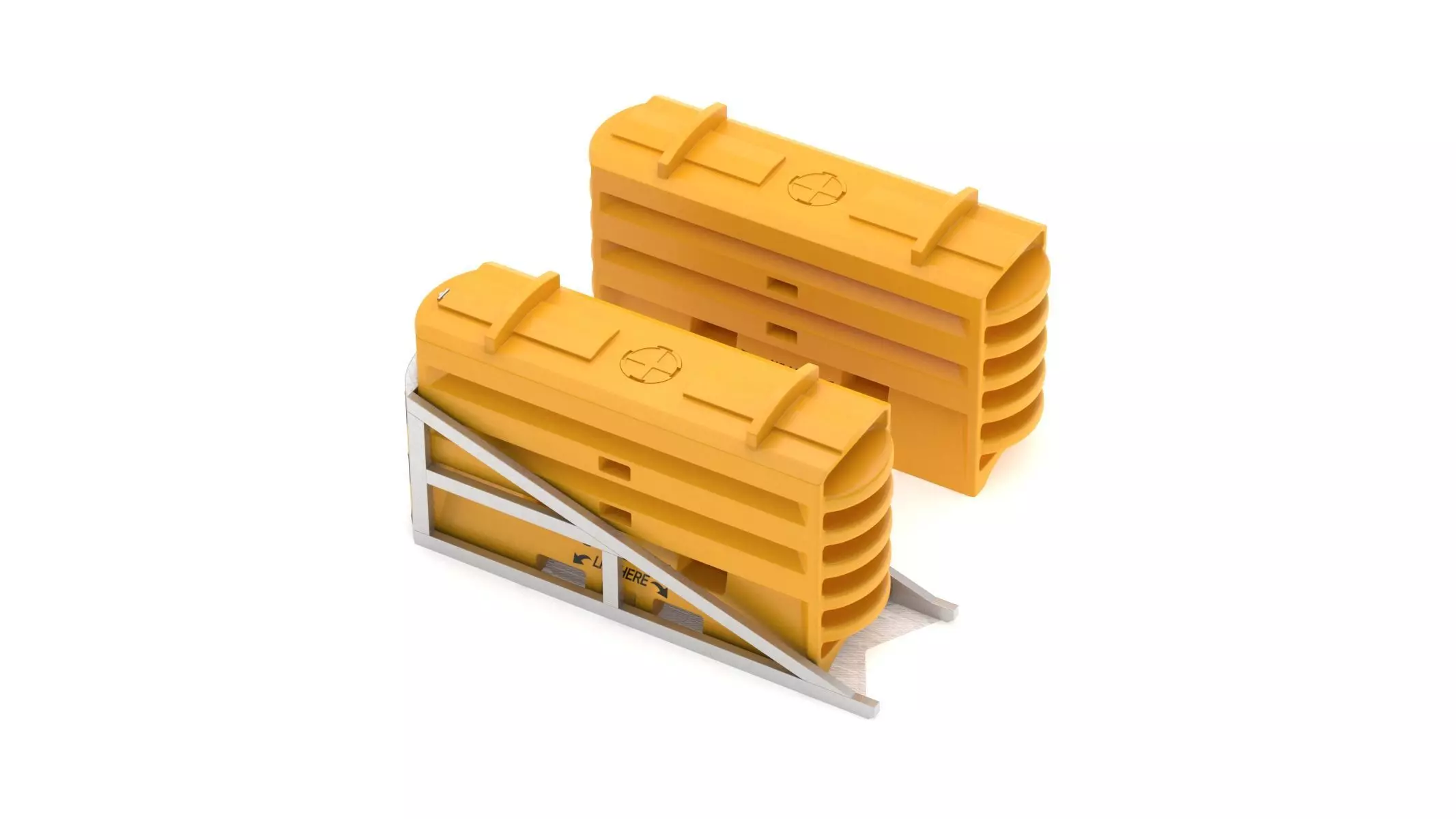 Modular Crash Cushion 3D model_15