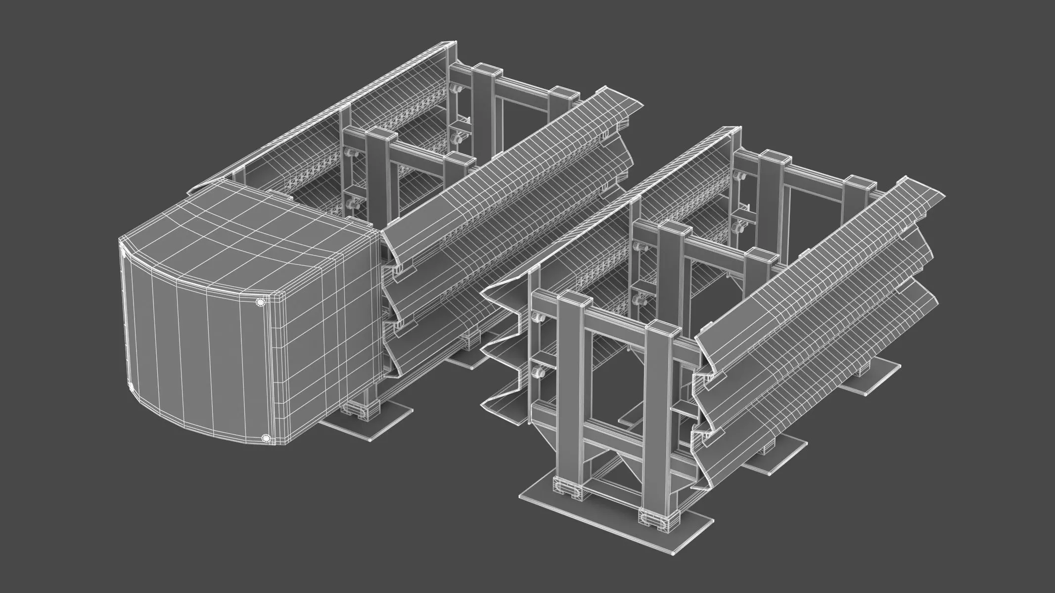 Modular Crash Cushion 3D model_18