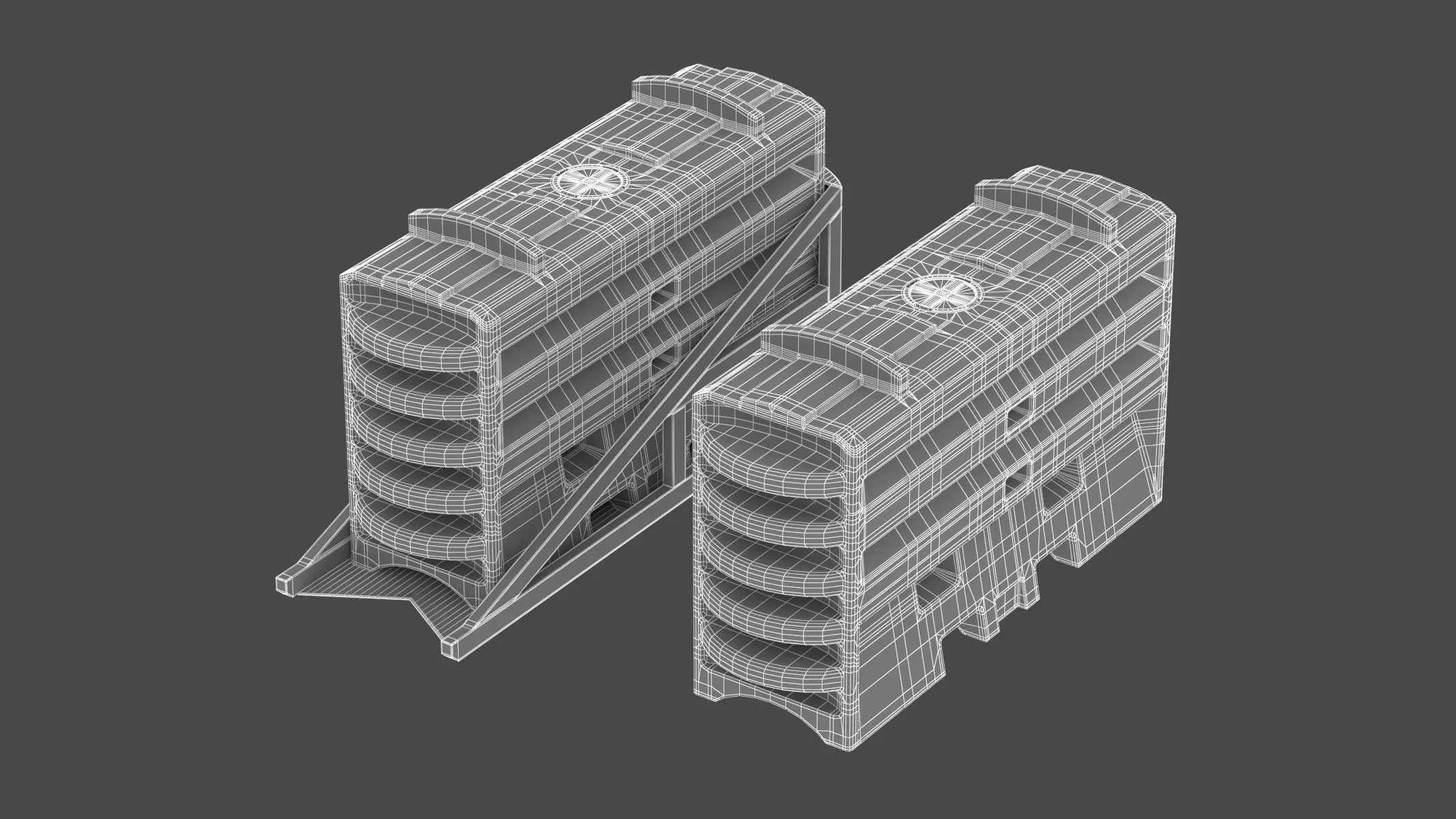 Modular Crash Cushion 3D model_17