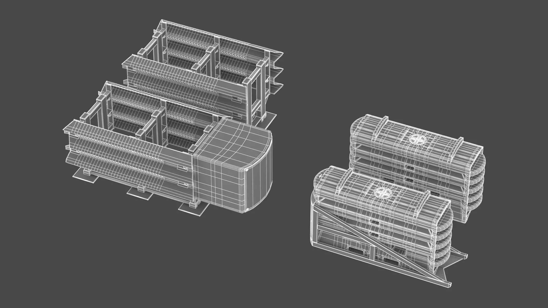 Modular Crash Cushion 3D model_8