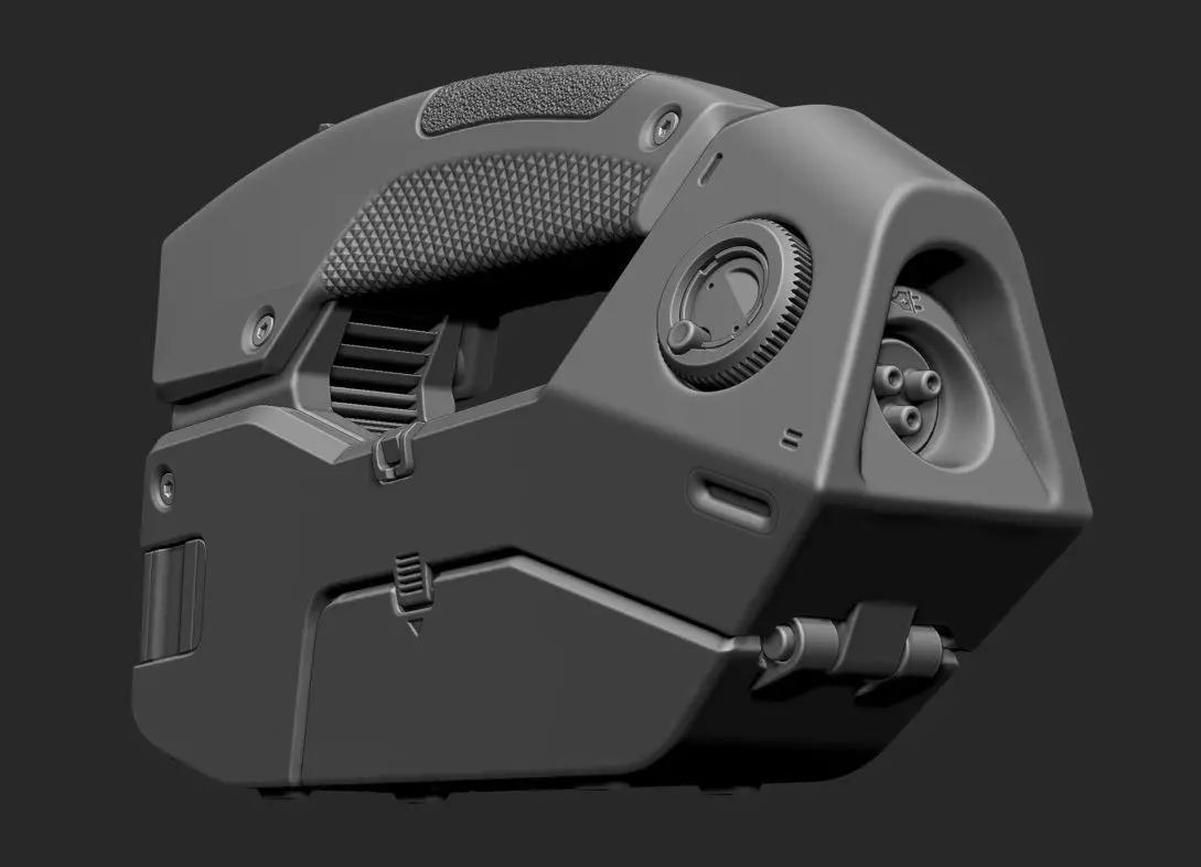 Hard Surface Sci Fi Gadget 3D model_6