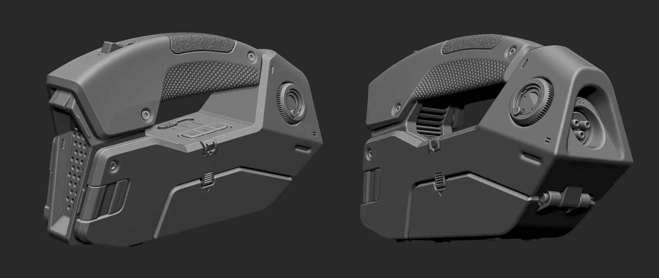 Hard Surface Sci Fi Gadget 3D model_5