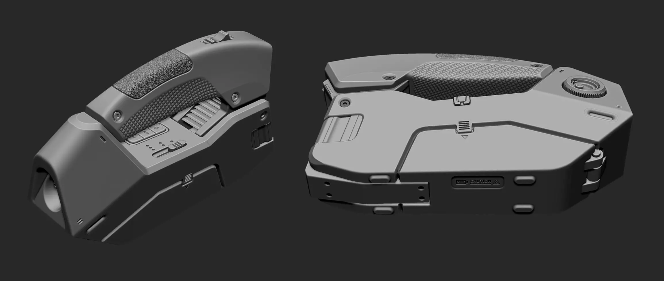 Hard Surface Sci Fi Gadget 3D model_9