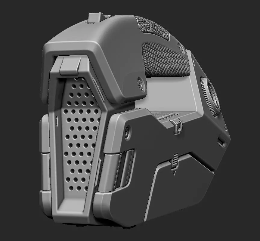 Hard Surface Sci Fi Gadget 3D model_12