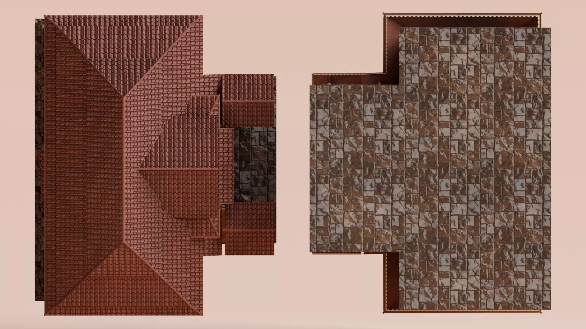 Traditional Houses - Rumah Bubungan Lima Low-poly 3D model_10