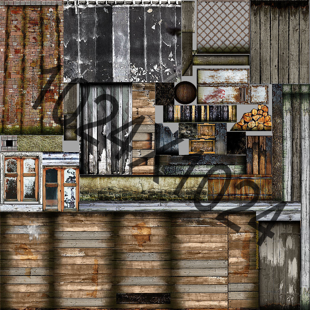 Old Village House Low-poly 3D model_19