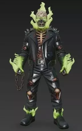 The Spectral Rider Low-poly 3D model_1