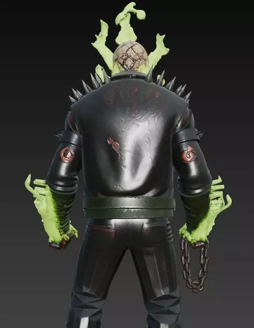 The Spectral Rider Low-poly 3D model_3