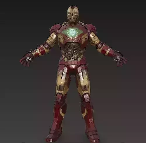 IronManZomb Low-poly 3D model
