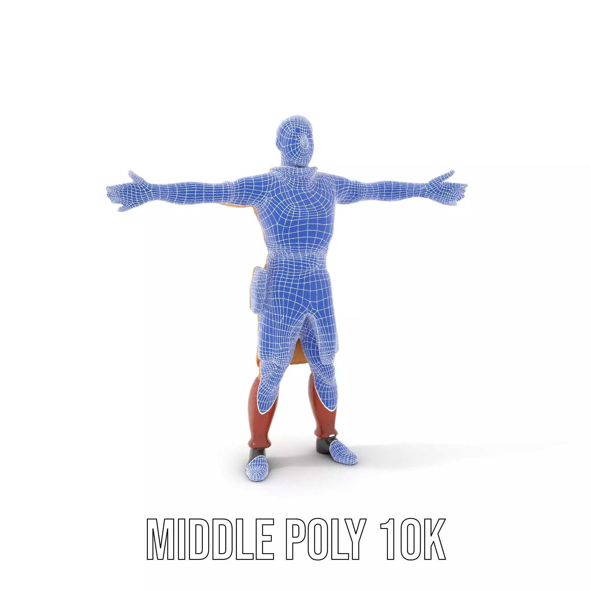 Desert Scout Costume model pack Low-poly 3D model_6