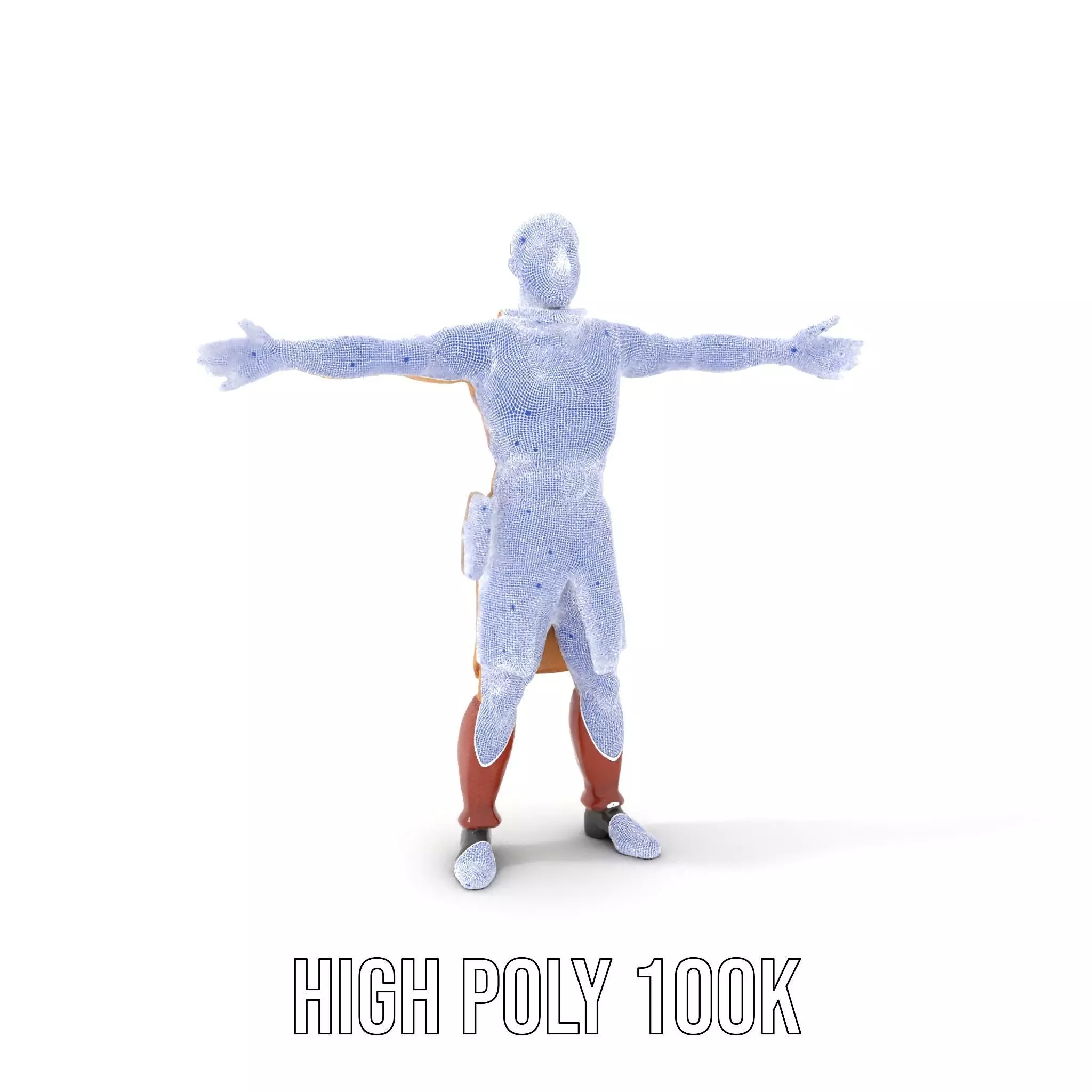 Desert Scout Costume model pack Low-poly 3D model_5